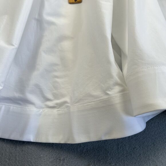 Rosie Assoulin Unella Dress Women’s 2 White Midi Convertible Bell Collared‎ - Picture 7 of 16